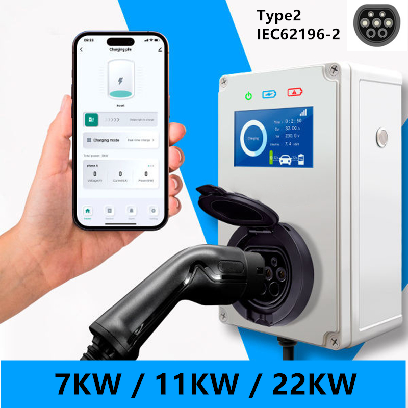 Ev Charger Type 2 22Kw 32A 3 Phase - Chargeur EV de type 2, 32A,